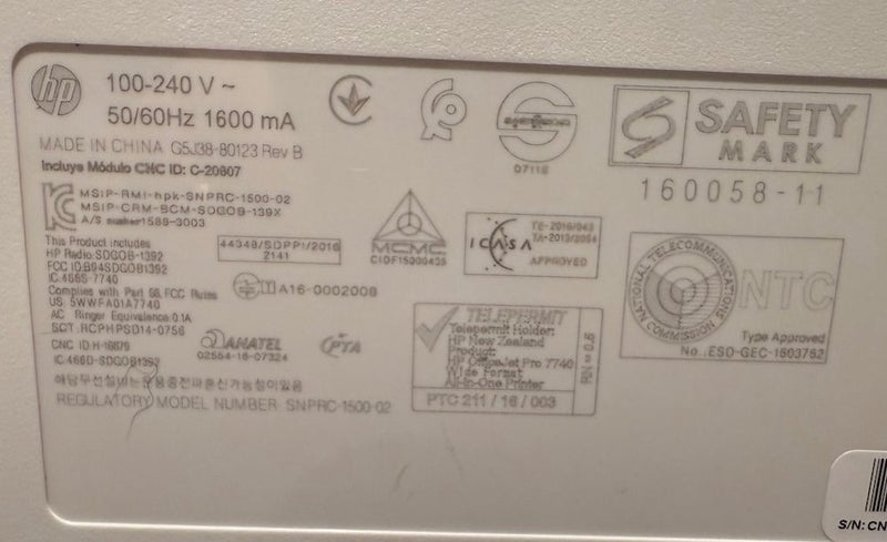 HP Colour Laser Jet printer / fax / copier Carousel 6