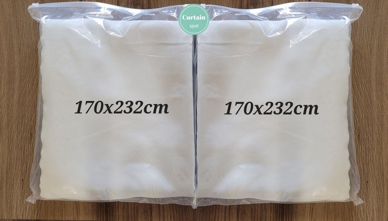 Readymade Attachable Tripleweave Curtain Linings *A PAIR* Carousel 1