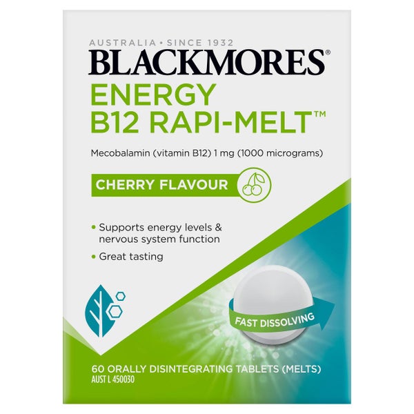 Blackmores Energy B12 Rapi-Melt(TM) 60 Melts Carousel 1
