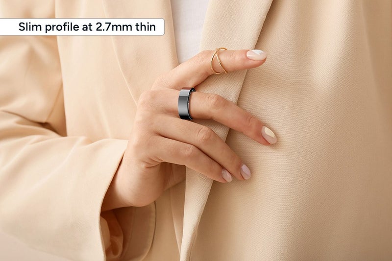 Kogan Aura Smart Ring (Black, Size 10) Carousel 5