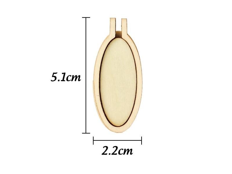10Pcs Wooden Mini Embroidery Hoop Ring Round Pendant Cross Stitch Frame Kit For Carousel 1