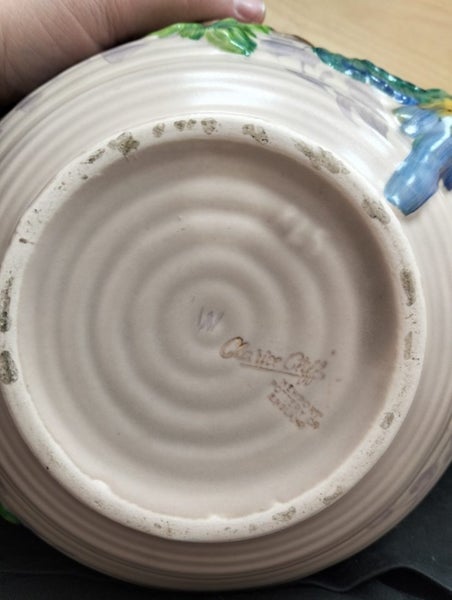 Clarice Cliff budgerigar or parrot pottery bowl62863863858689113