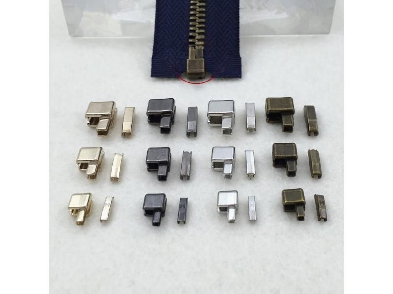 5 Sets/Lot Metal Repair Zipper Stopper Open End DIY Sewing Zipper Accessories Carousel 2