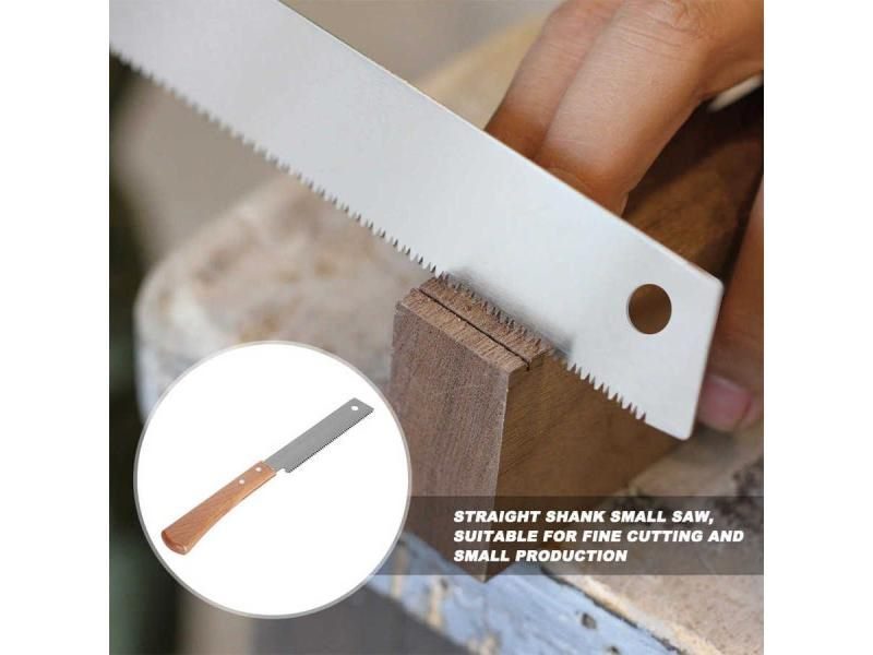 12in Small Hand Saw Beech Wooden Handle Fine Cut Saw Household Woodworking Carousel 1