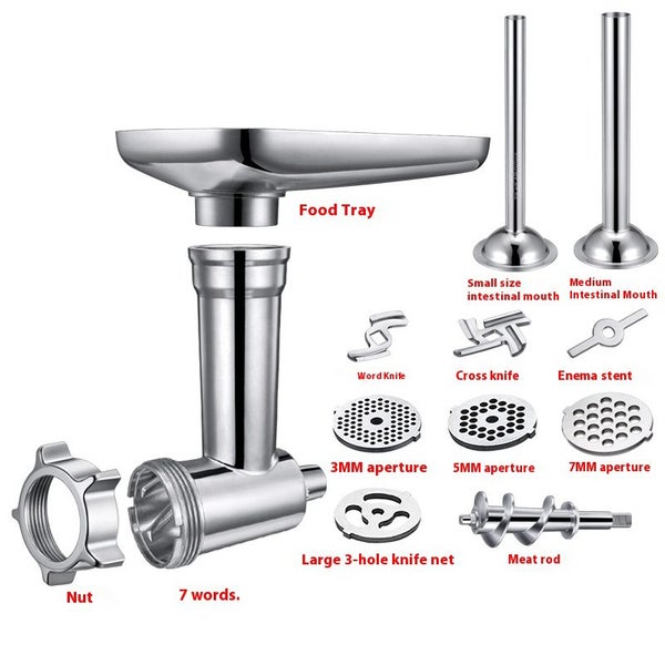 Metal Food Grinder Attachments for KitchenAid Stand Mixers Meat Grinder Sausage Carousel 2