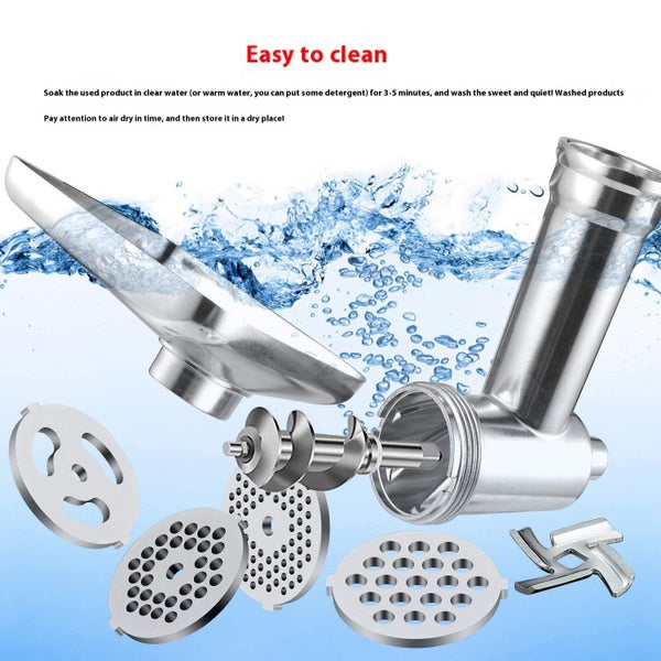 Metal Food Grinder Attachments for KitchenAid Stand Mixers Meat Grinder Sausage Carousel 6