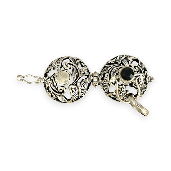 SALE | Sterling Silver Hand Made Open Filigree Locket. R # 515 Carousel 2