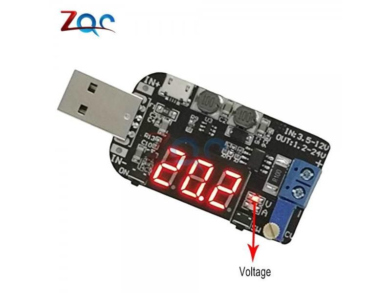 DC-DC CV CC 15W 5V To 1V 9V 12V 24V Adjustable Step UP Down Power Supply Board Carousel 1