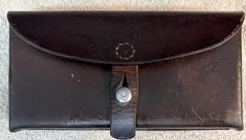 Vintage Swiss Army Leather Ammunition Belt Pouch 1964 Carousel 1