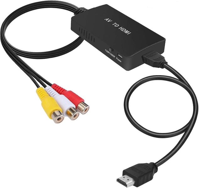 RCA to HDMI Converter - Composite to HDMI Adapter, 1080p Support PAL/NTSC - Comp Carousel 1