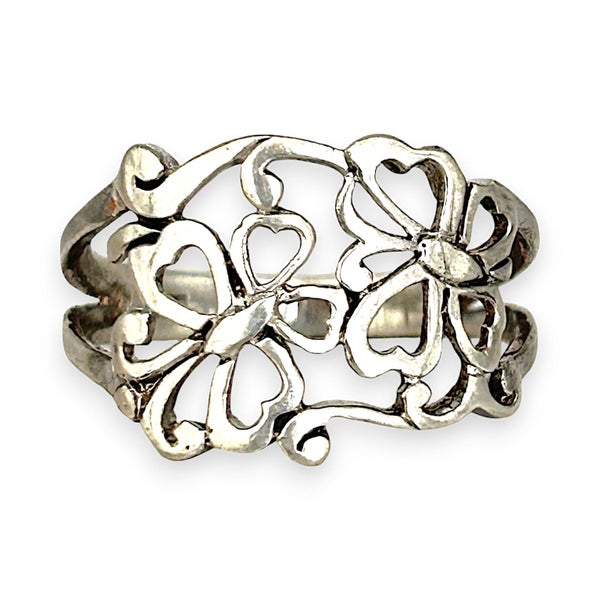 SALE | Sterling Silver Butterflies Open Work Ring. R # 574 Carousel 1