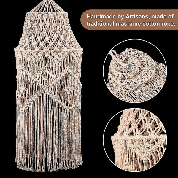 Boho Handmade Lamp Shade Hanging Pendant Light Home Decor For Living Room And Be Carousel 3