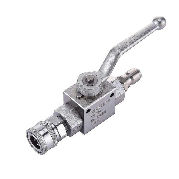 High Pressure Washer Ball Valve Kit, 3/8 Inch Quick Connect For Power Washer Hos Carousel 1