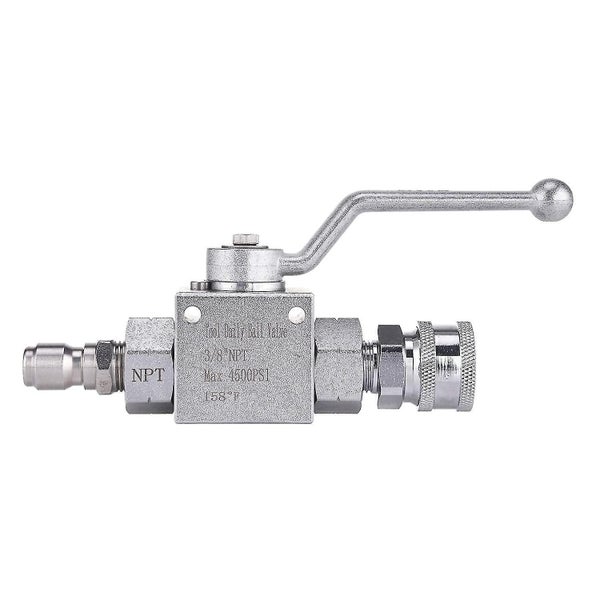 High Pressure Washer Ball Valve Kit, 3/8 Inch Quick Connect For Power Washer Hos Carousel 2