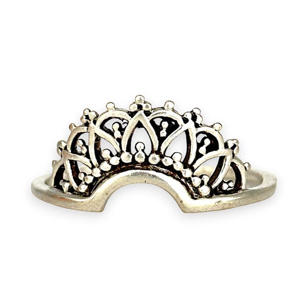 SALE | Sterling Silver Vintage Crown Ring. R # 584 Carousel 1