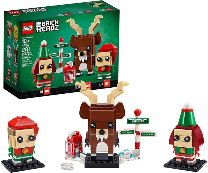 $1 RESERVE LEGO 40353 Brickheadz Reindeer, Elf and Elfie Carousel 2