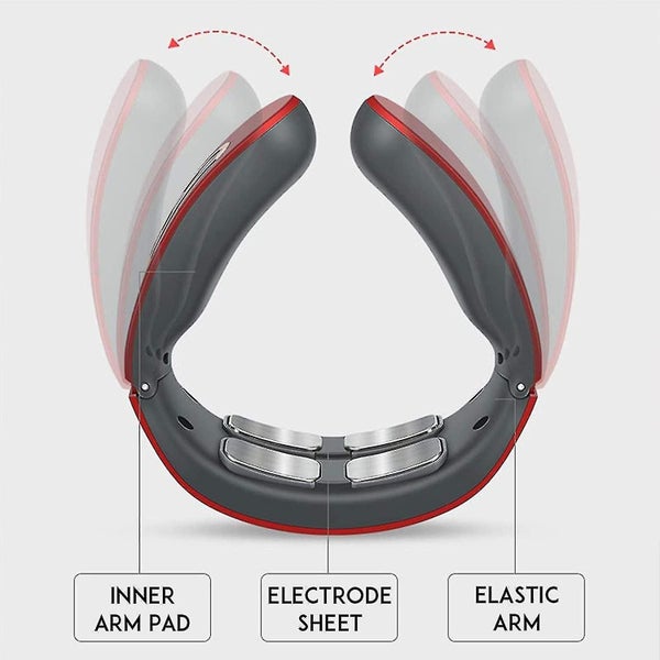 Neck Massager Deep Tissue Shiatsu Massage With Heating Function 4 Heads Current Carousel 3