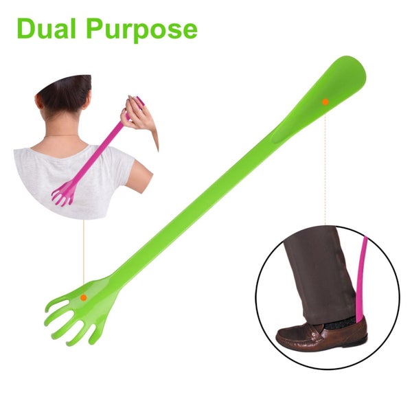 3pcs Shoe Horn Back Scratchers, Plastic Long Handle Back Massagers for Men Carousel 2