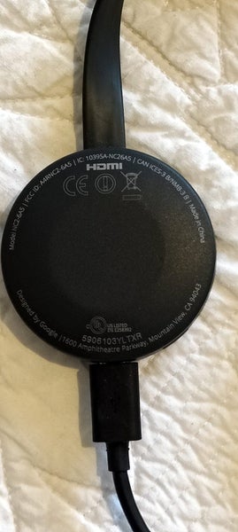 Google Chromecast NC2-6A5 HDMI Streaming Media Player Carousel 2