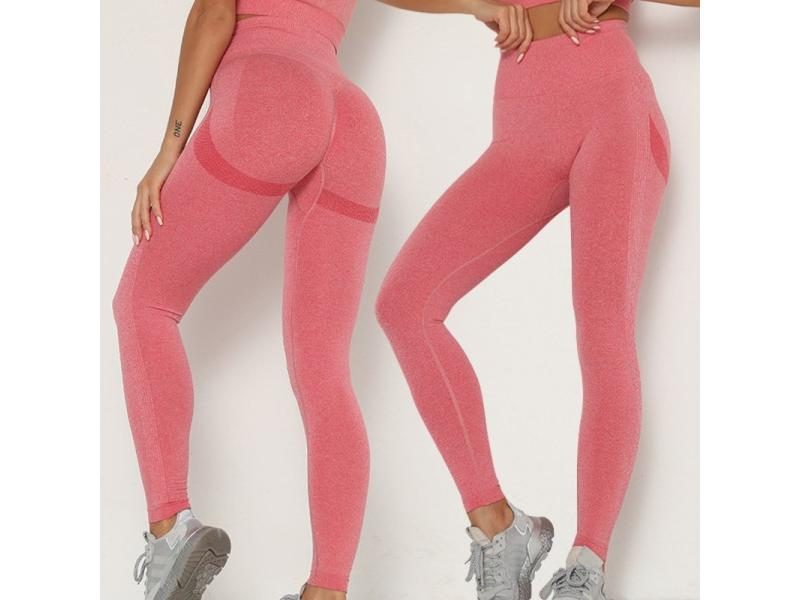 Seamless Leggings Women Tights High Waist Elastic Push Up Leggins Fitness Solid Carousel 1