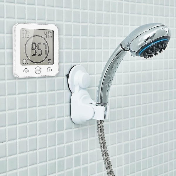Bathroom Clock, Lcd Digital Alarm With Waterproof Touch Shower Clock, Temperatur Carousel 2