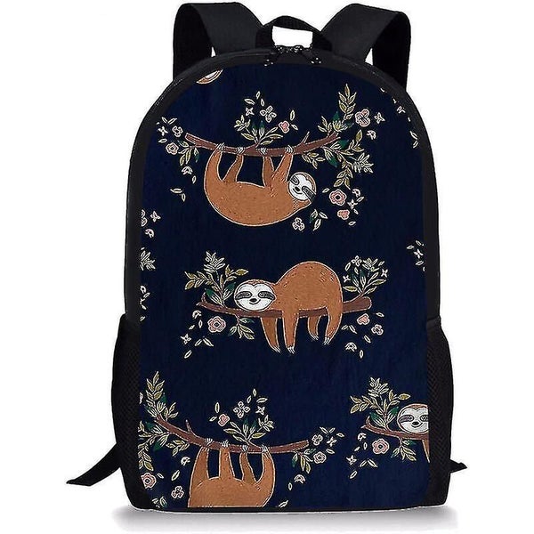Schoolbag For Girls Boys,cute Sloth On Branch Backpack Bookbags Travel Bag Casua Carousel 1