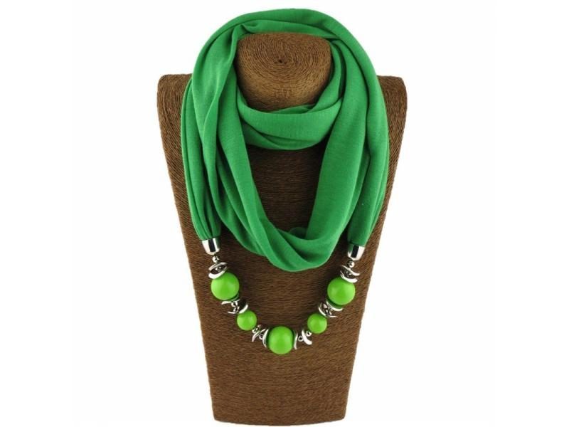 Fashion Ethnic Polyester Solid Collar Tassel Gorgeous Beads Pendants Jewelry Carousel 1