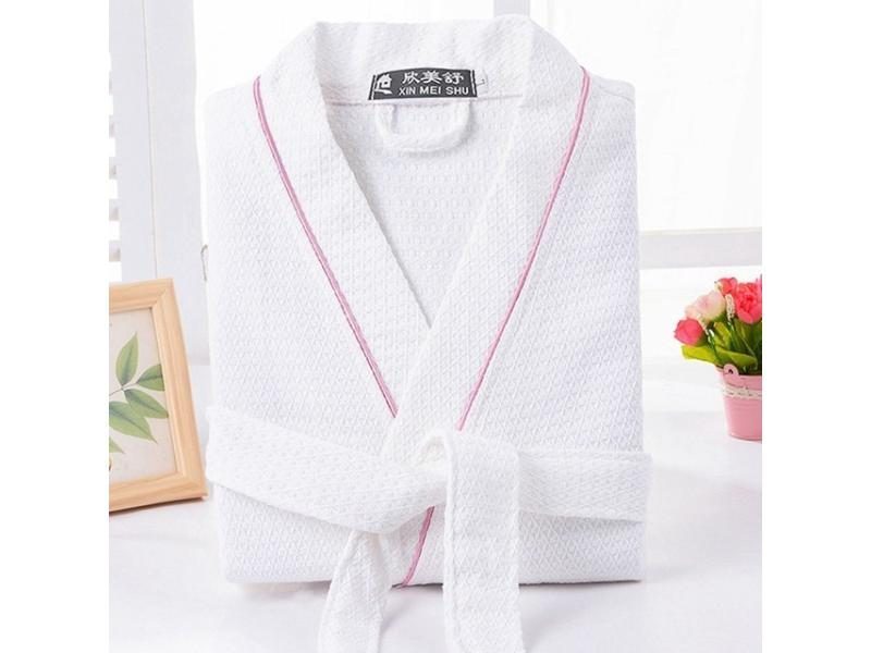 Spring Towel Bathrobe Men 100 Cotton Unisex Terry Robe White Carousel 1