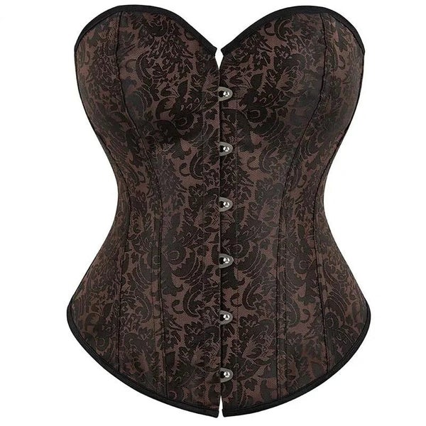 Slimming Coffee Color Halloween Corset Top For Busty Women Sizes Xs-6Xl Carousel 1