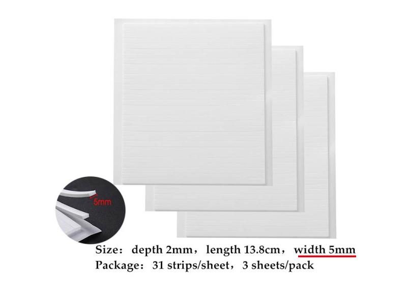 5mm / 3mm Width Double-sided 3D Foam Strips Adhesives Stickers For DIY Shaker Carousel 1