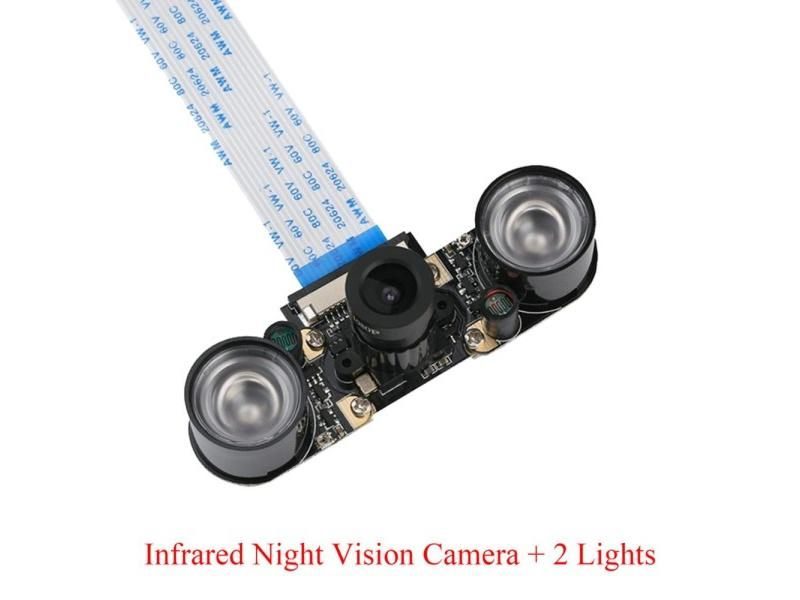 Raspberry Pi 4B Camera Module 5MP Night Vision With IR Sensor LED Light Carousel 1