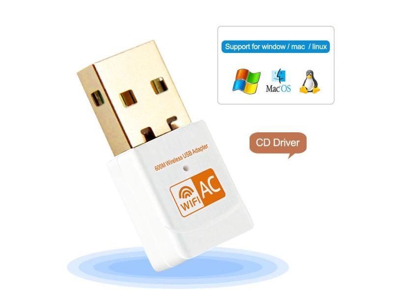 USB WiFi Adapter USB Ethernet WiFi Dongle 600Mbps 5Ghz Lan USB Wi-Fi Adapter PC Carousel 1