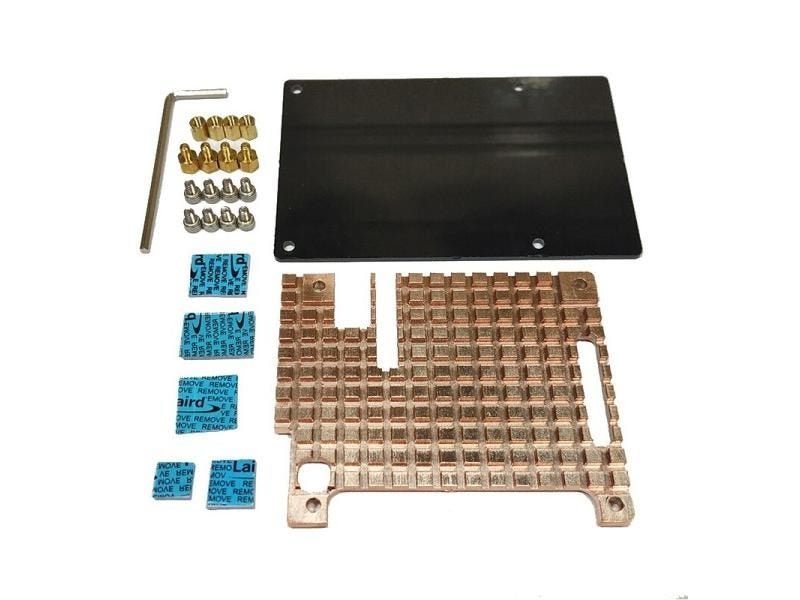 Raspberry Pi 4 Pure Copper Heatsink Protective Case For 4B Mod Carousel 1