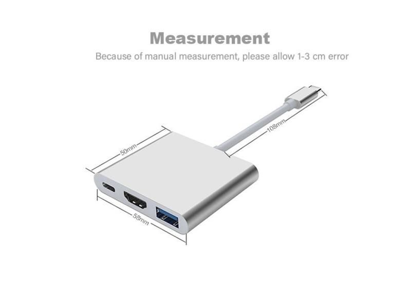 USB-C Extender Hub Thunderbolt 3 Adapter USB Type C Hub To HDMI-compatible 4K Carousel 1