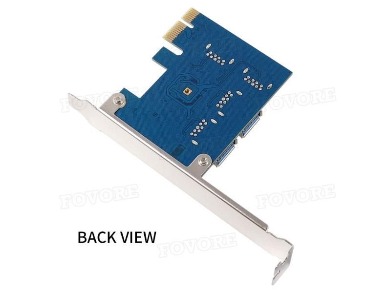 PCIE PCI-E PCI Express Riser Card 1x To 16x 1-4 USB 3.0 Slot Multiplier Hub Carousel 1