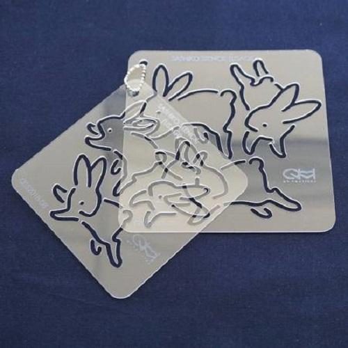 QH Textiles Sashiko Stencil - Usagi Carousel 1