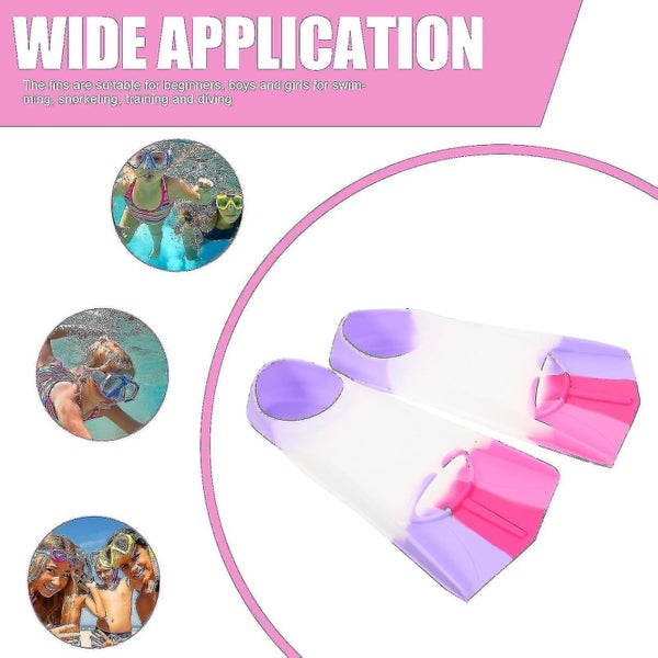 1 Pair Of Kids Fins For Swimming Children Swimming Fins Silicone Swim Fins Divi Carousel 2