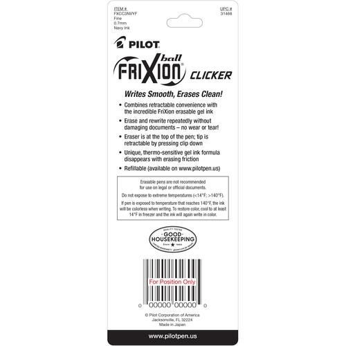 FriXion Clicker Navy 3pk Carousel 2