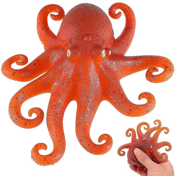 Lovely Simulation Octopus Toy Pinch Decompression Toy Animal Model Ornament Carousel 1