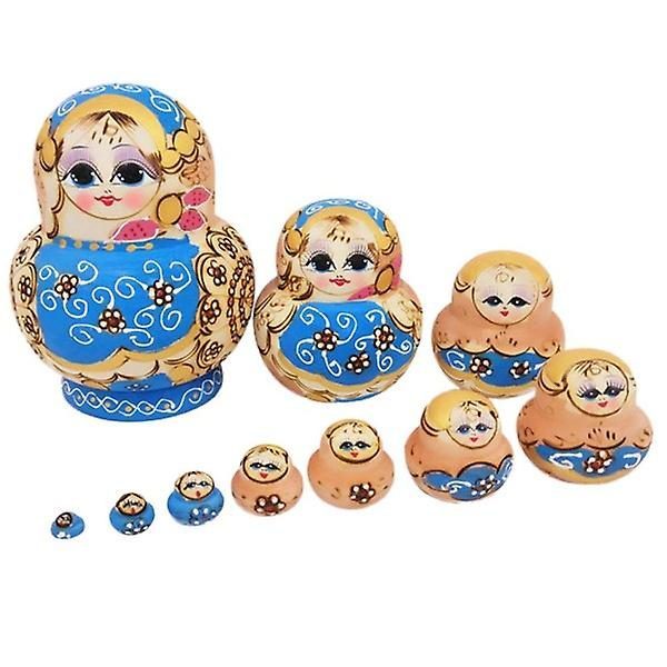 10pcs Nesting Dolls Yellow Duck Russian Nesting Doll Russian Doll Babushka Doll Carousel 1