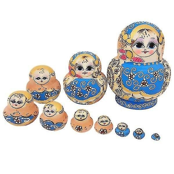 10pcs Nesting Dolls Yellow Duck Russian Nesting Doll Russian Doll Babushka Doll Carousel 3