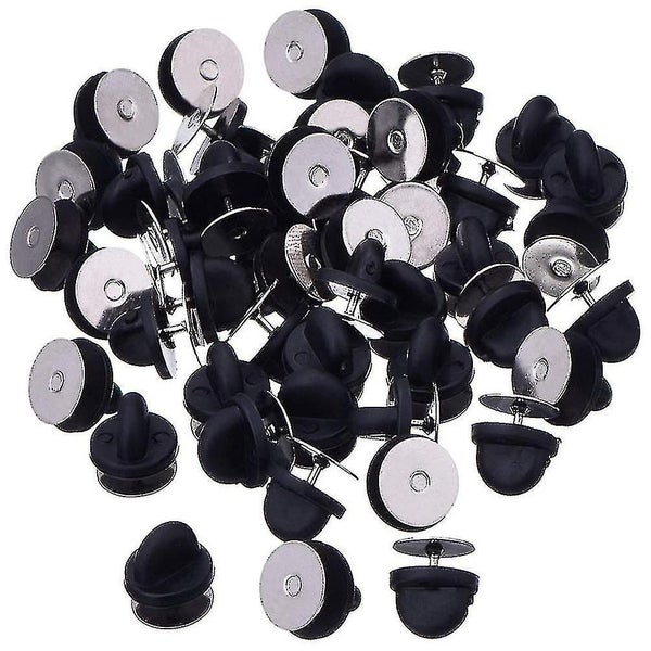 1 Box Of Rubber Pin Backs Clutch Backings Pin Cap Keepers Diy Replacement With Carousel 1