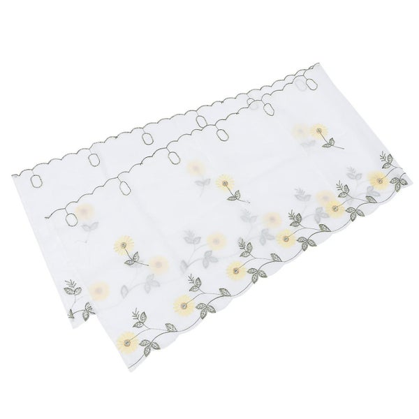 1pc Cafe Kitchen Daisy Small Curtain Domestic Kitchen Small Daisy Curtain Carousel 1