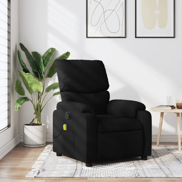 Massage Recliner Chair Black Fabric Titaxa Carousel 1