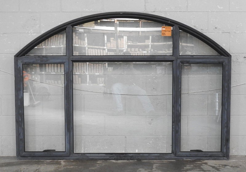 Denim Blue Aluminium Arched Double Awning Window H1360 x W2005 NL15534 Carousel 1