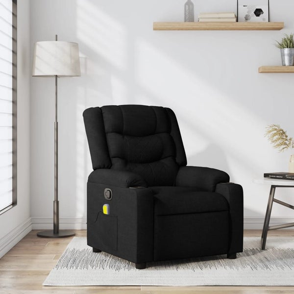 Massage Recliner Chair Black Fabric Txblnkt Carousel 1