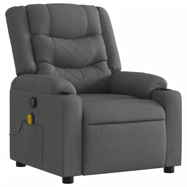 Massage Recliner Chair Dark Grey Fabric Txblnkx Carousel 2
