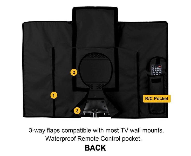 Outdoor TV Cover 50" - 52" Waterproof Dustproof Television Protector Cover Carousel 2