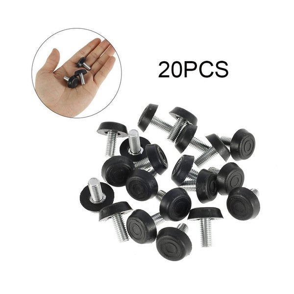 20Pcs Adjustable Levelling Feet M8 x 24MMThread Table Cabinet Cupboard Carousel 5