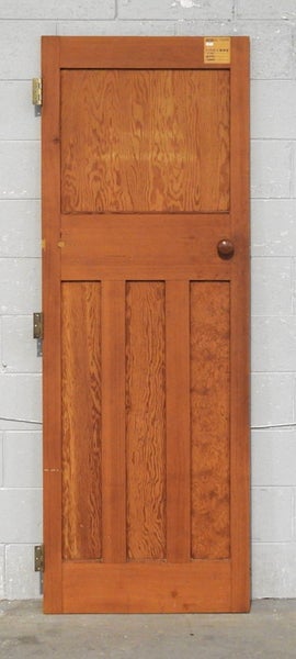 Wooden Bungalow 3-Panel Interior Door - Unhung H1975 x W713 NL15438 Carousel 1